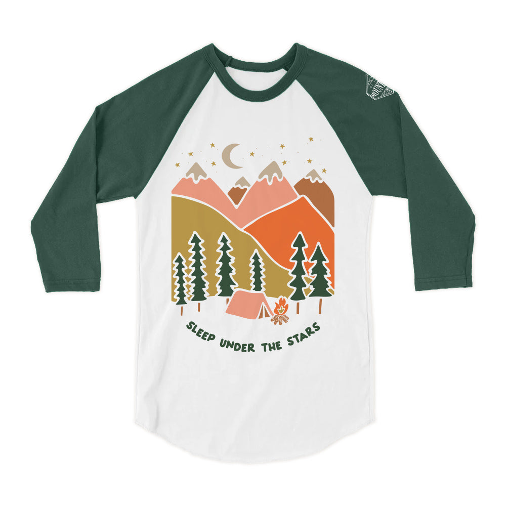 Sleep Under the Star Kids Baseball Raglan Tee