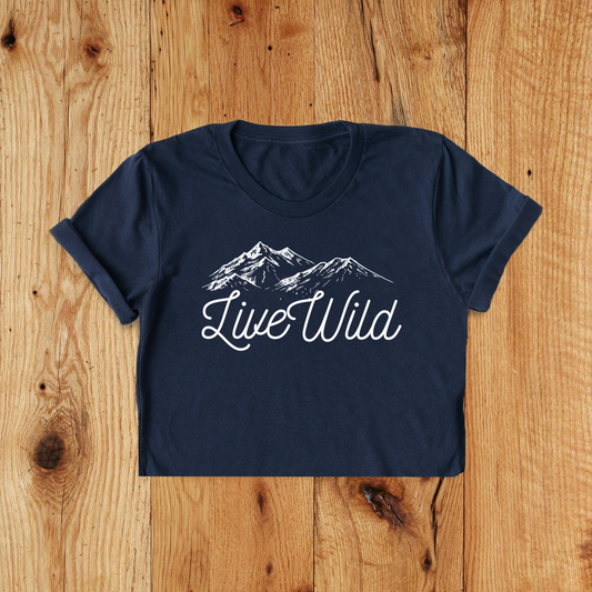 Of These Mountains Live Wild Kids Tee