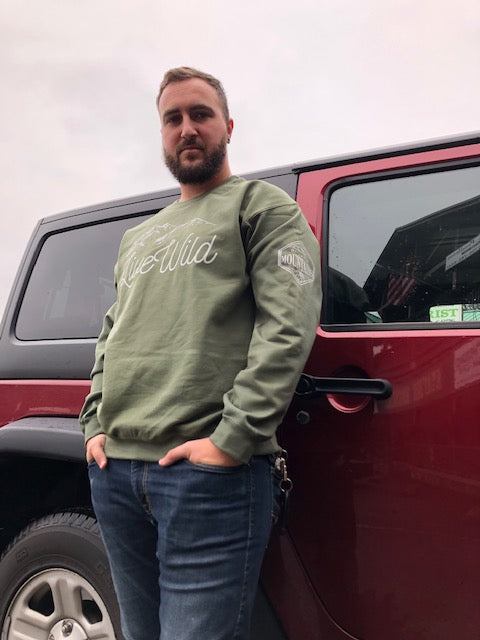 Live Wild Sweatshirt (Military Green)