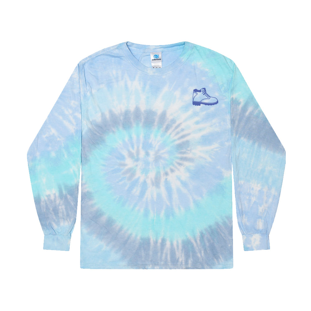 Of These Mountains Connect with Nature Tie Dye Long Sleeve Tee