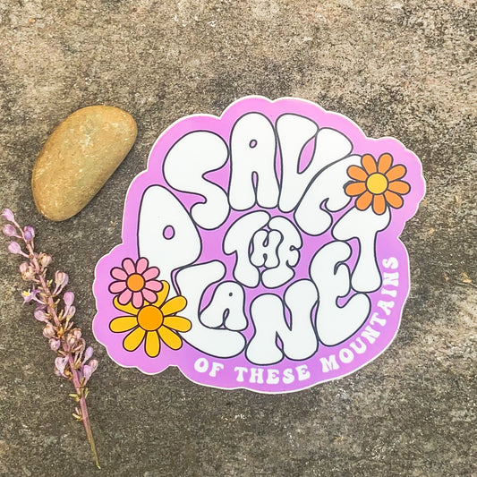 Of These Mountains Save the Planet Graphic Tee