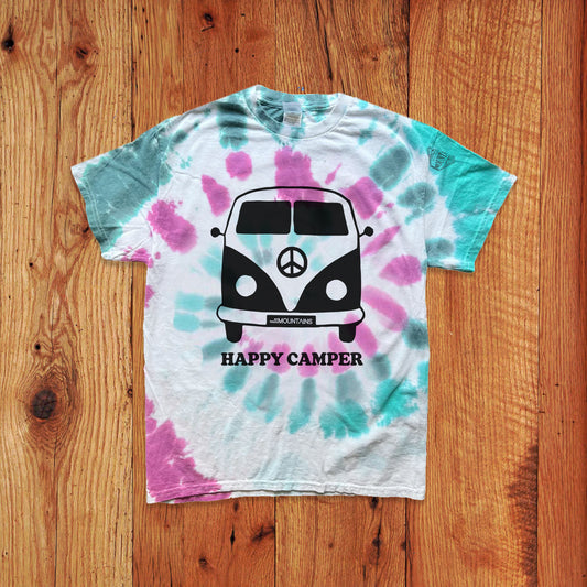 Happy Camper Tie Dye Kids Tee