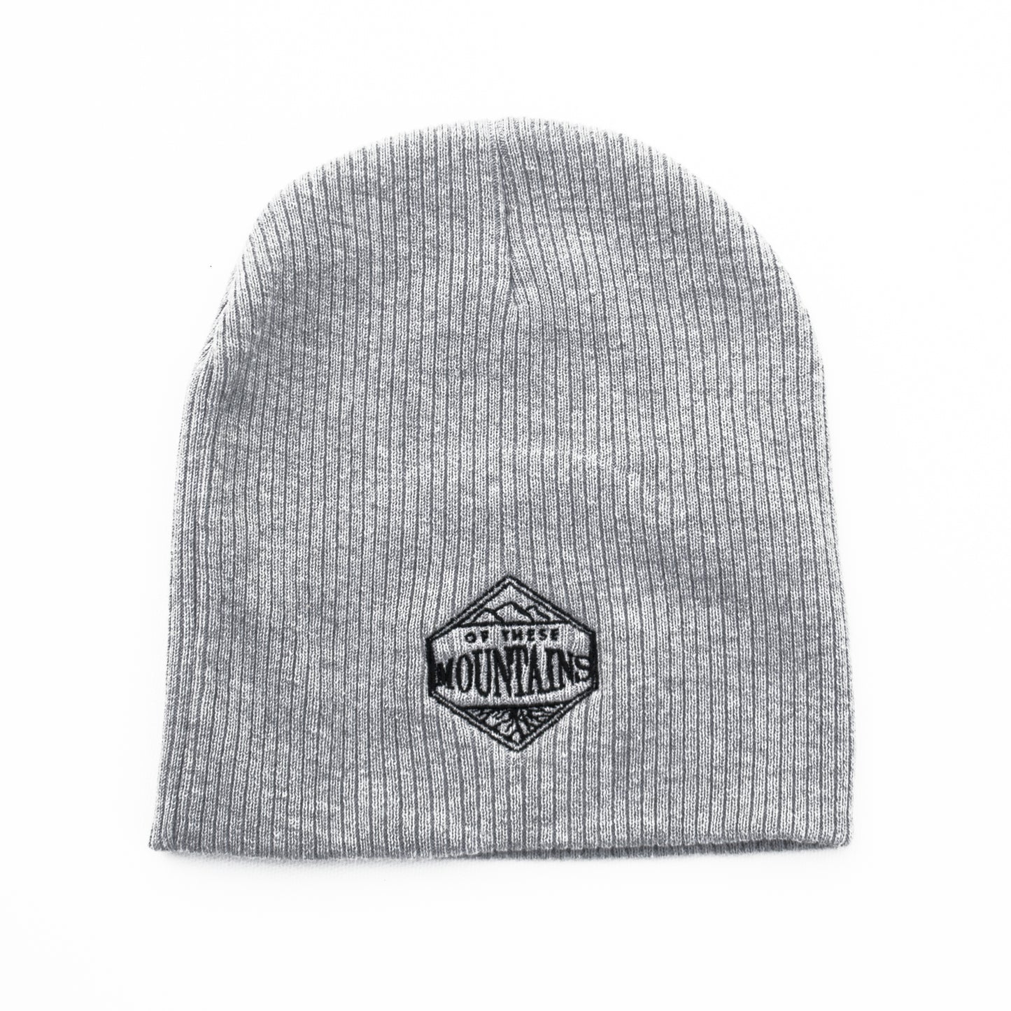 Of These Mountains Embroidered Logo Beanie (Gray)
