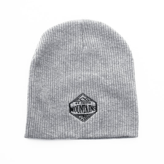 Of These Mountains Embroidered Logo Beanie (Gray)