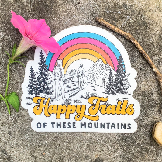 Of These Mountains Happy Trails Graphic Tee