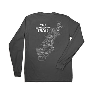 Appalachian Trail Map Long Sleeve Tee