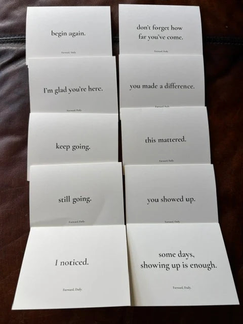 Forward, Daily. Notecards — 10-Card Boxed Set