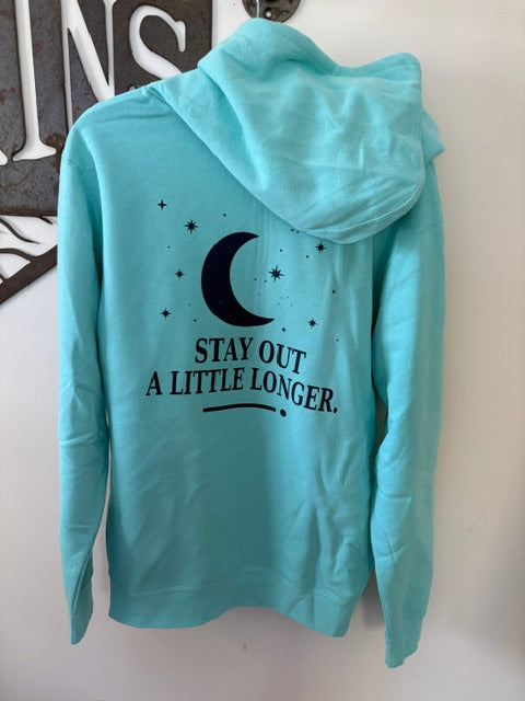 Stay Out A Little Longer – Mint Pullover Hoodie