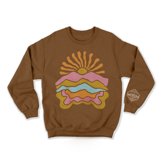 Groovy Sun Crewneck Sweatshirt