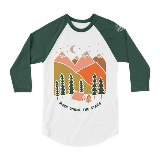 Sleep Under the Star Kids Baseball Raglan Tee