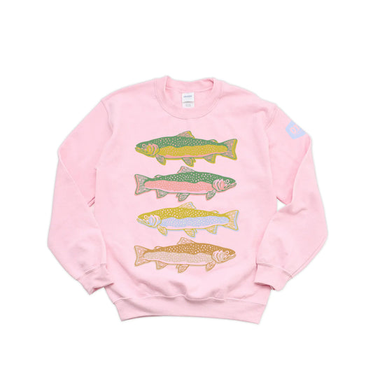 Rainbow Trout Crewneck Sweatshirt