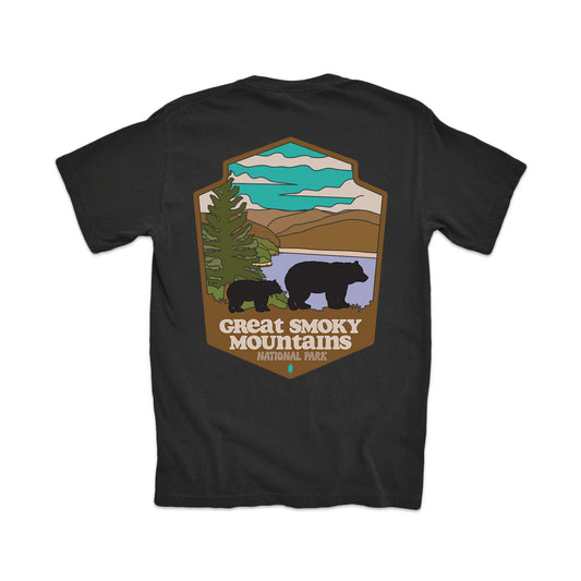 The Great Smoky Mountains National Park Badge Tee