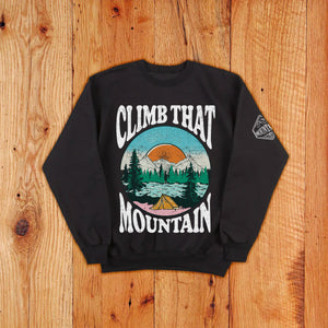 Climb That Mountains Toddler Crewneck Sweatshirt