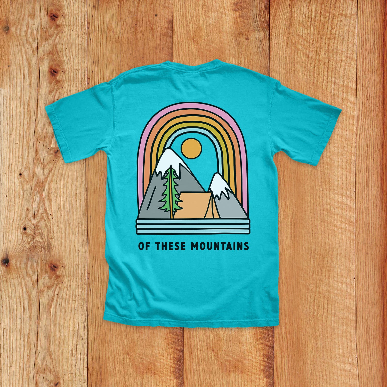 Rainbow Mountains Kids Tee