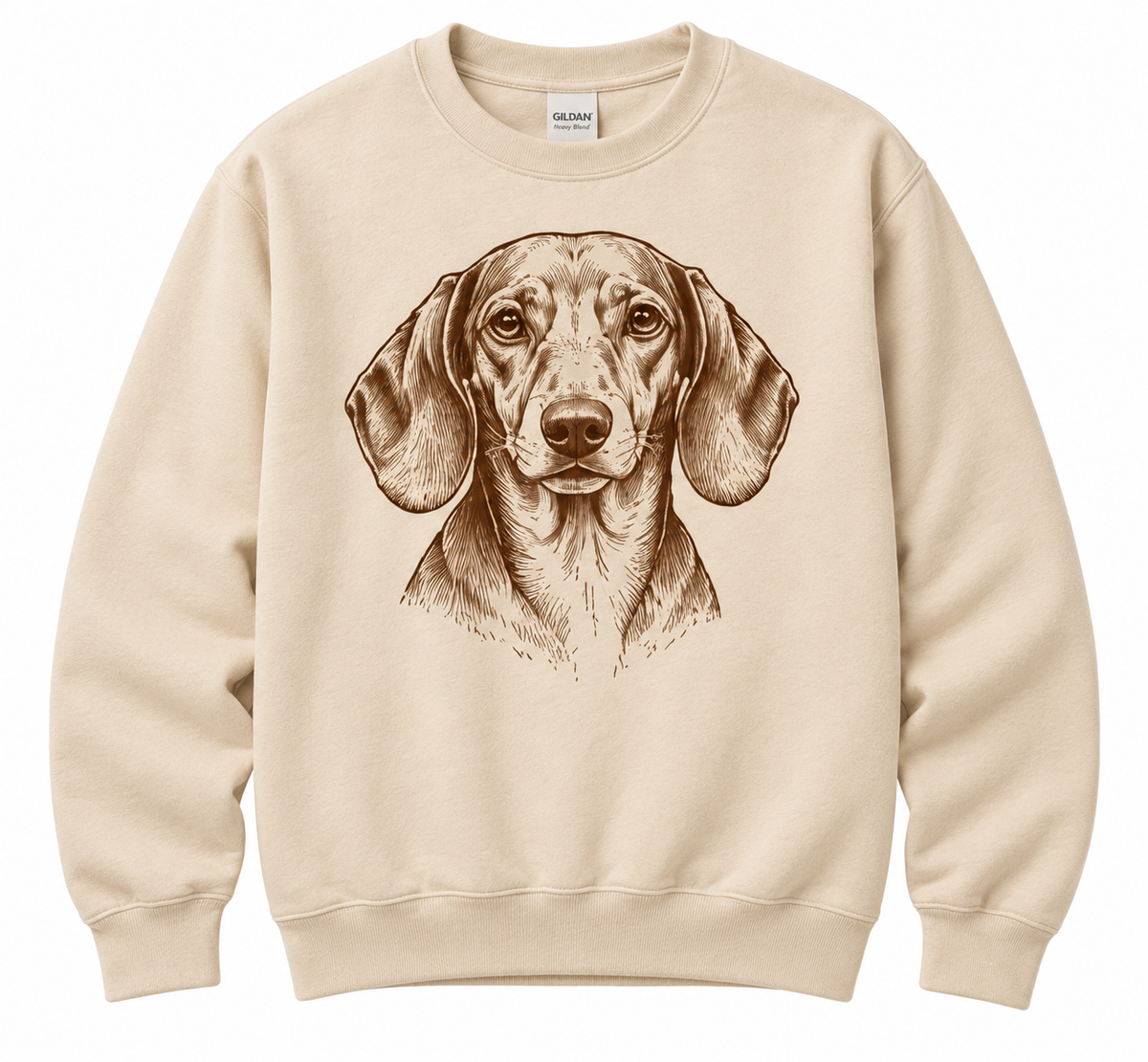 Dachshund Crewneck Sweatshirt – Sand | Of These Mountains