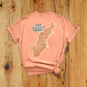 Of These Mountains Appalachian Trail Map Graphic Tee