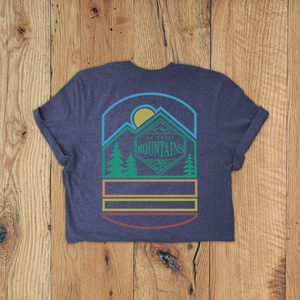 Of These Mountains Mountain Badge Graphic Tee