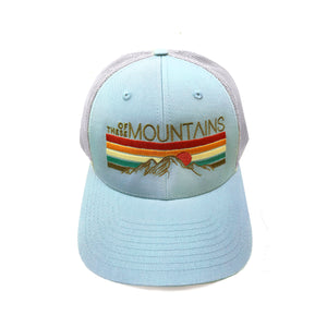 Of These Mountains Mountain Sunset Trucker Hat