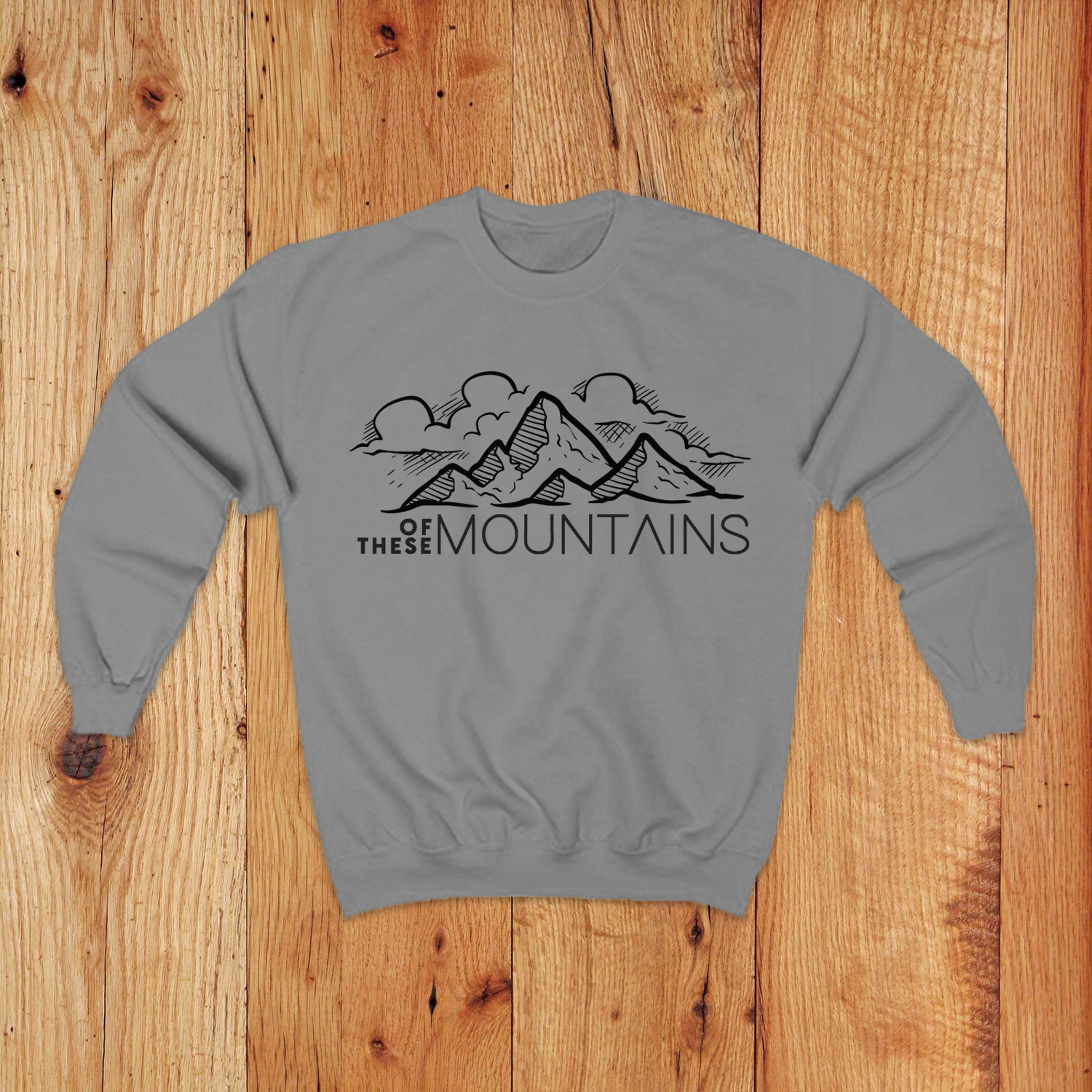 Of These Mountains Mountain Range Kids Sweatshirt