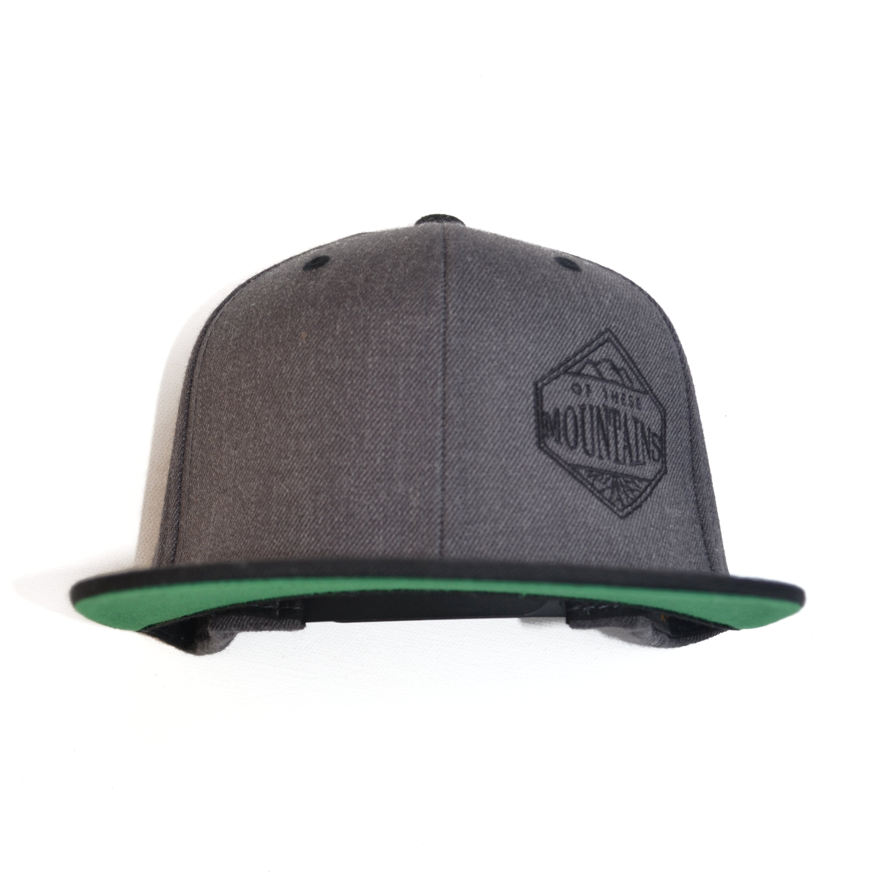 Of These Mountains Classic Offset Cap (Charcoal)