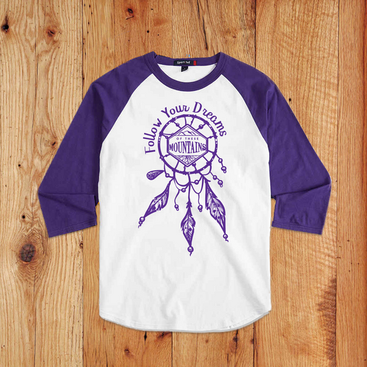 Of These Mountains Dream Catcher Kids Baseball Graphic Tee