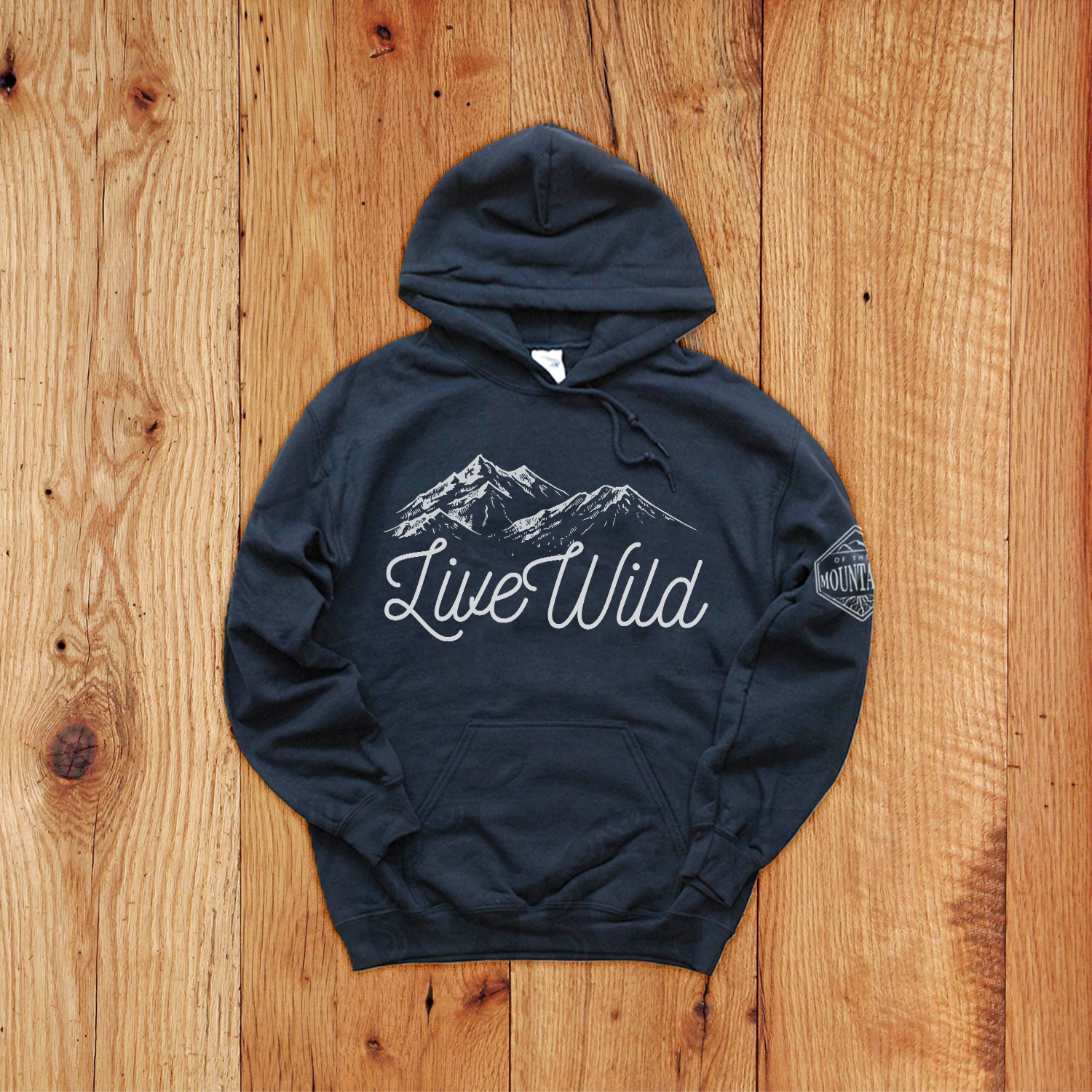Of These Mountains Live Wild Kids Hoodie