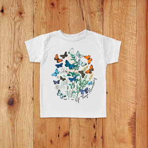 Of These Mountains Little Butterflies Toddler Graphic Tee