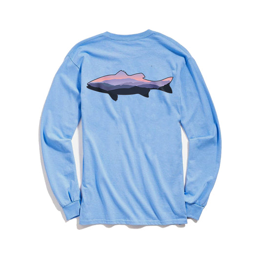 Of These Mountains Morning Catch Long Sleeve Graphic Tee
