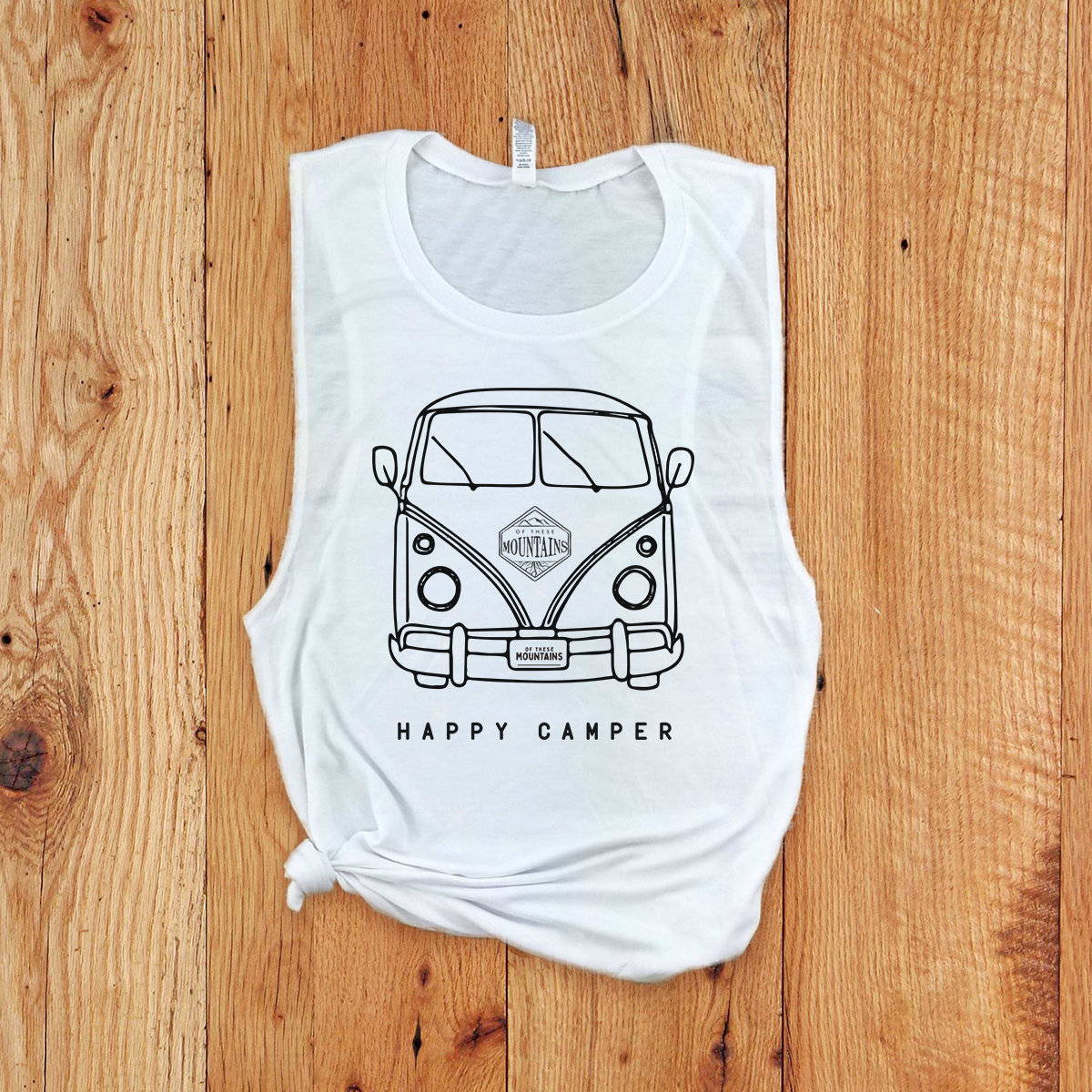 Of These Mountains Happy Camper Tank Top