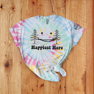 Of These Mountains Happiest Here Kids Tee