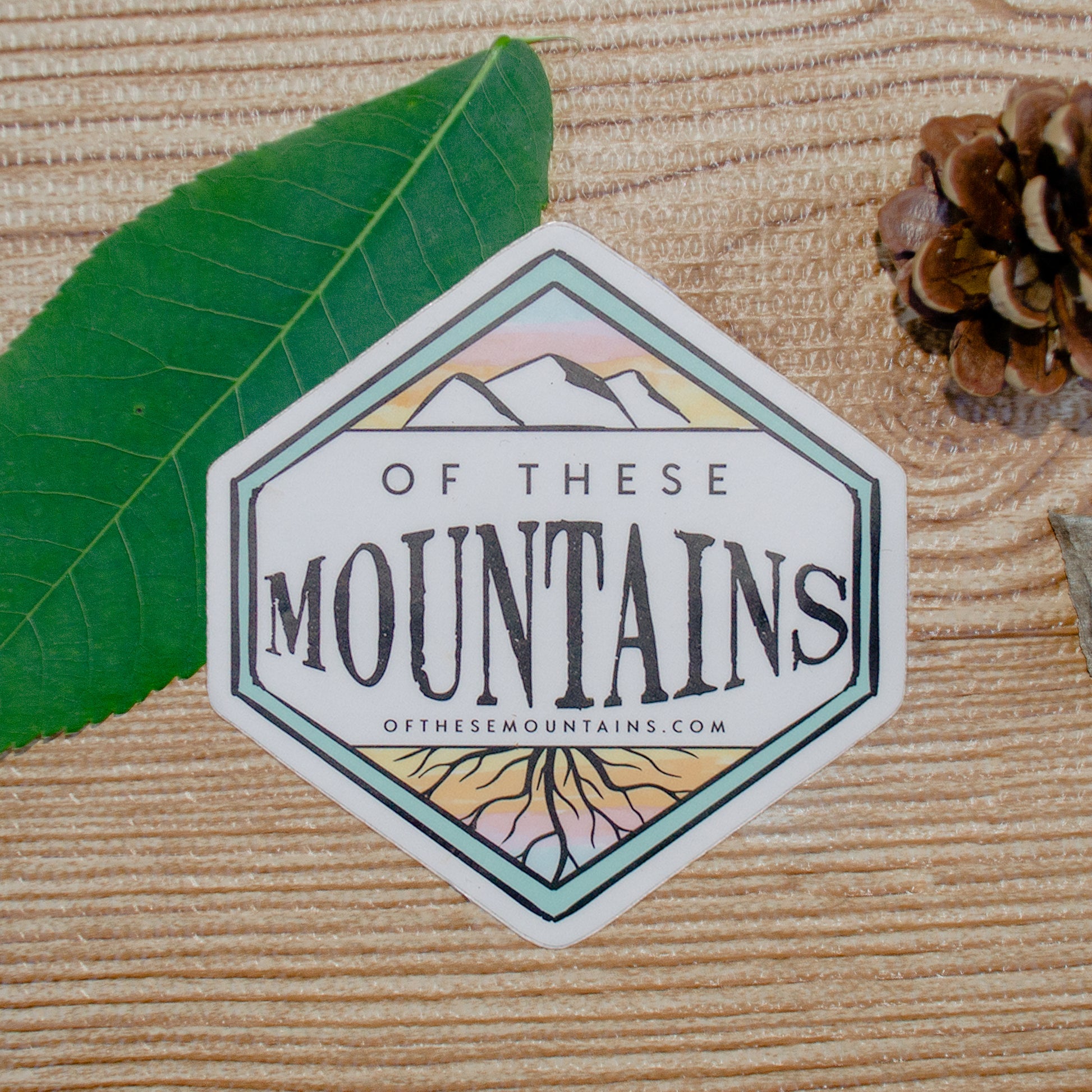Of These Mountains Classic Sticker (in Color)