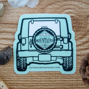 Of These Mountains Off-Roading Sticker