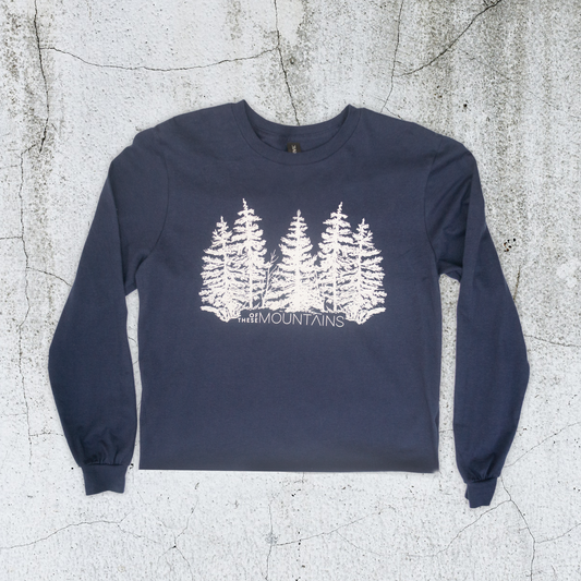 Of These Mountains - The Pine Tree Tee- Long Sleeve - Of These Mountains 