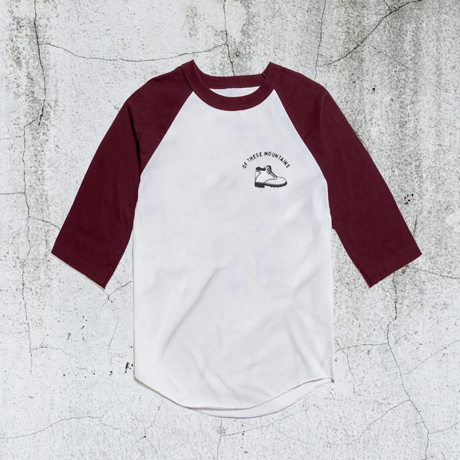 Of These Mountains It's All Good in the Woods Kids Baseball Tee
