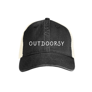Of These Mountains Outdoorsy Trucker Hat